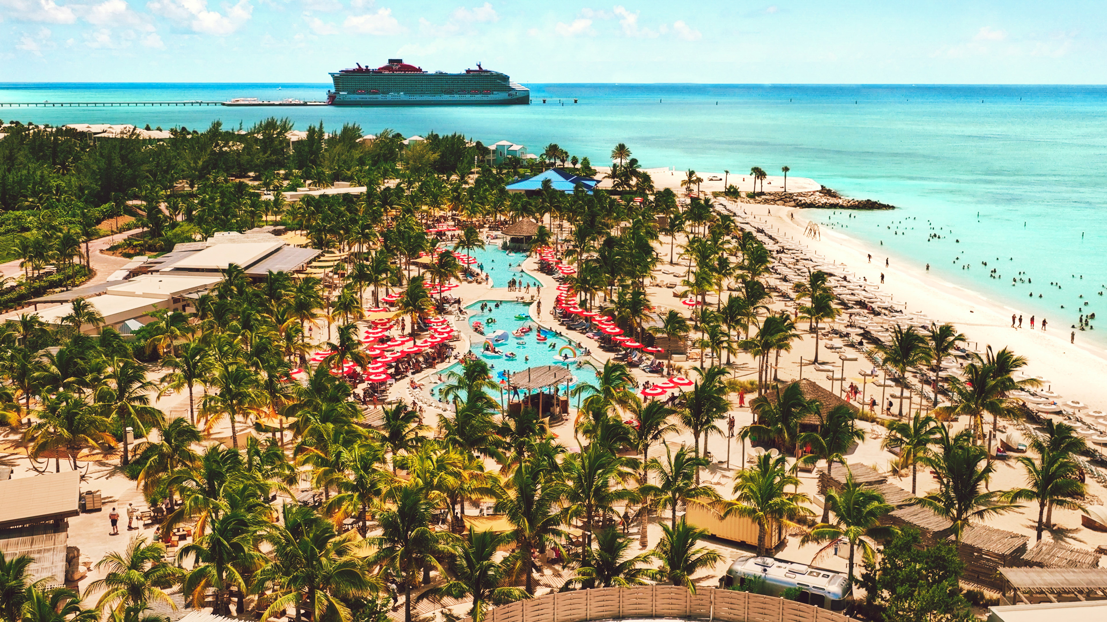 Virgin Voyages Caribbean sailing view