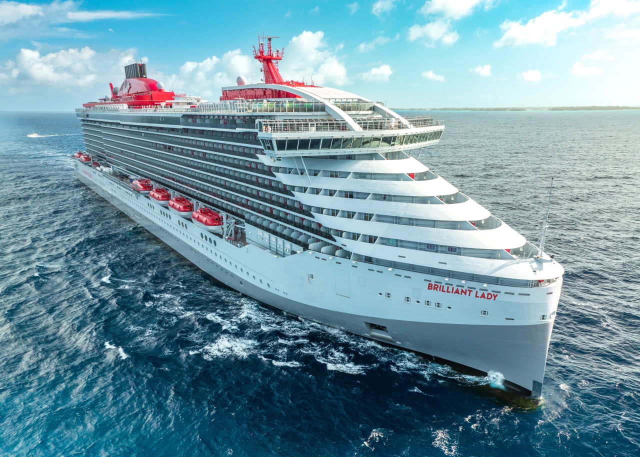 Brilliant Lady sailing Virgin Voyages Alaska itineraries