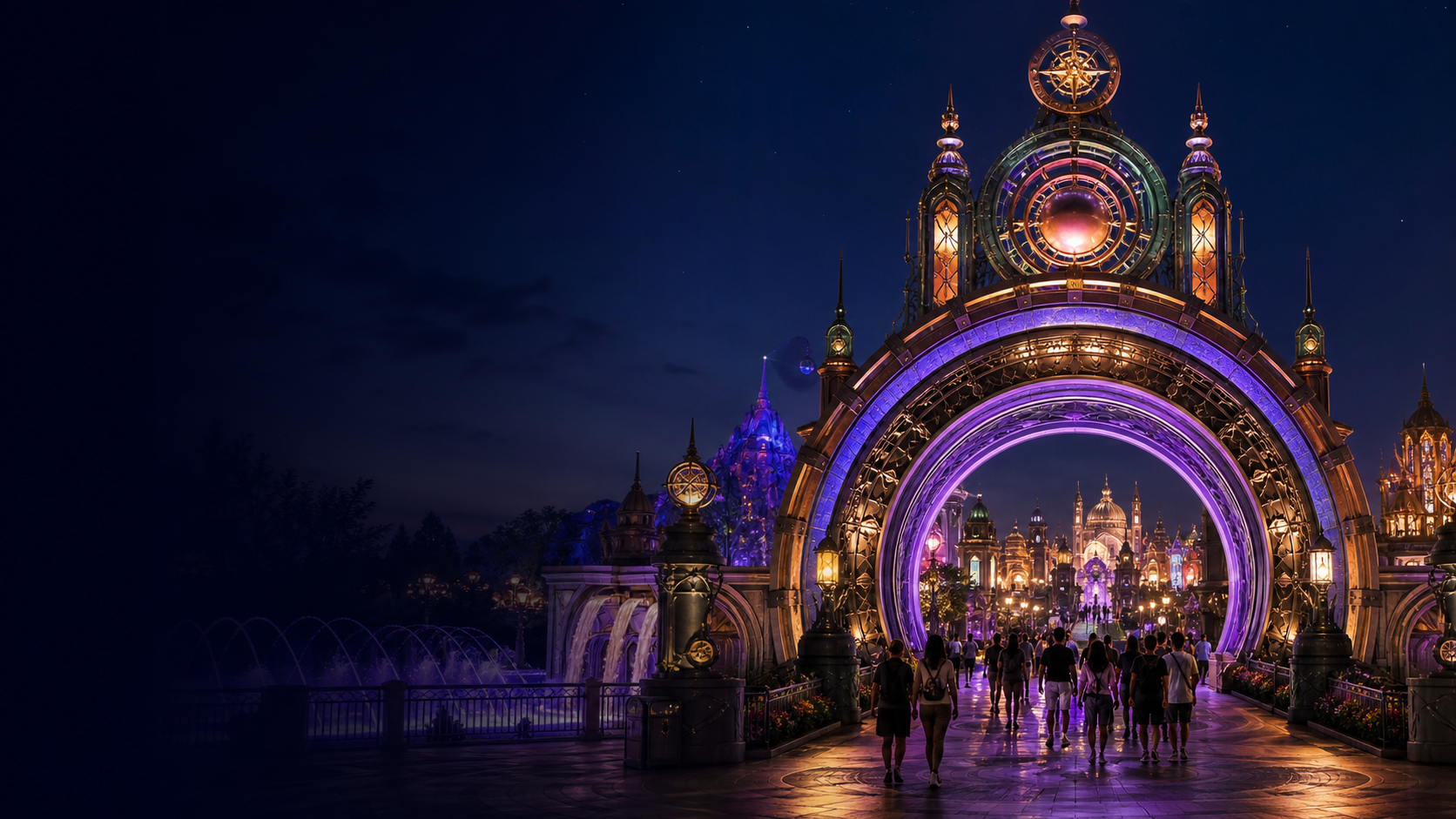 Epic Universe themed attraction area
