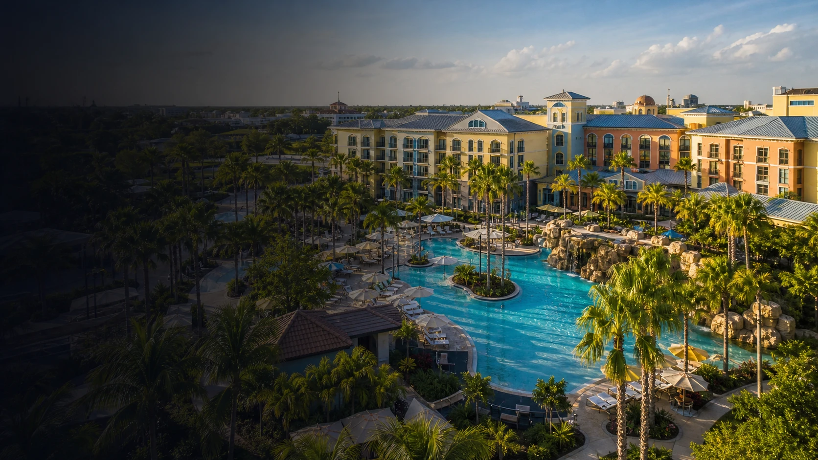 Universal Orlando Premier hotel strategy with a resort pool and hotel